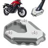 Motorcycle Kickstand Enlarger Aluminium Alloy Side Stand Extension Plate Pad Replacement for CB500X 2019+(Black )