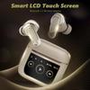 Smart Earphones LCD Touch Screen Wireless Headphone Active Noise Cancel Headset HiFi Stereo Music With HD Microphone For All Smartphone