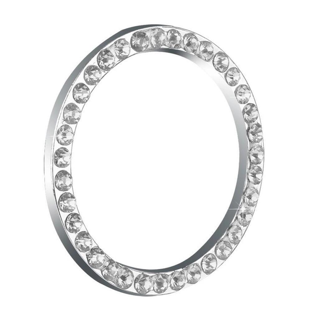 New Car One-Key Engine Start Stop Ignition Push Button Decorative Circle Ring Keyless Cover Trim Crystal Diamond Parts Decorate