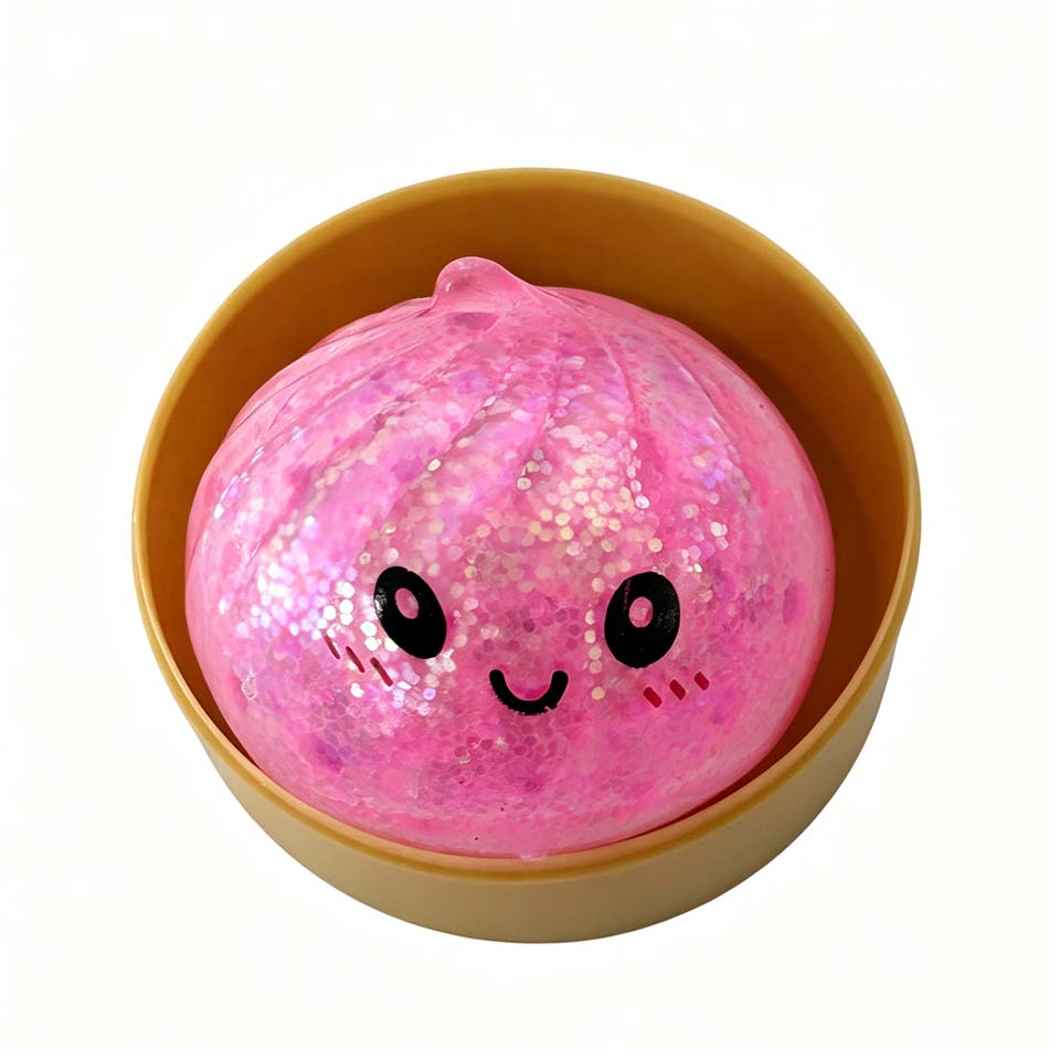 Mini Glitter Dumpling Glitter Dumpling Squishy With Box Dumplings Sensory Squeeze Toy For Stress Relief