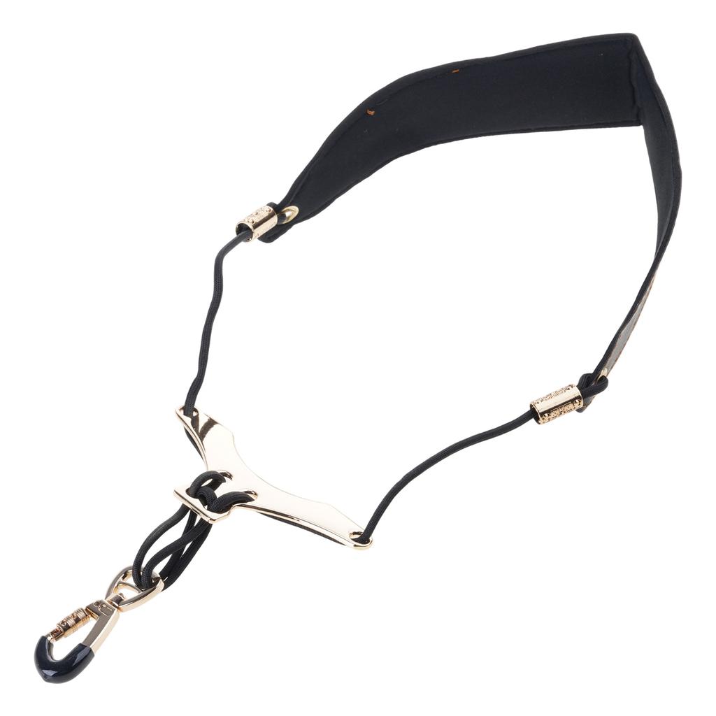Saxophone Strap Adjustable Neck Strap Saxophone Harness Leathers Padded Soft Neck Sling Comfortable and Breathable