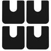4 Pack U Shaped Toilet Mat Non-Slip Stability Bathroom Mat Durable Toilet Rug  Guest Bathroom