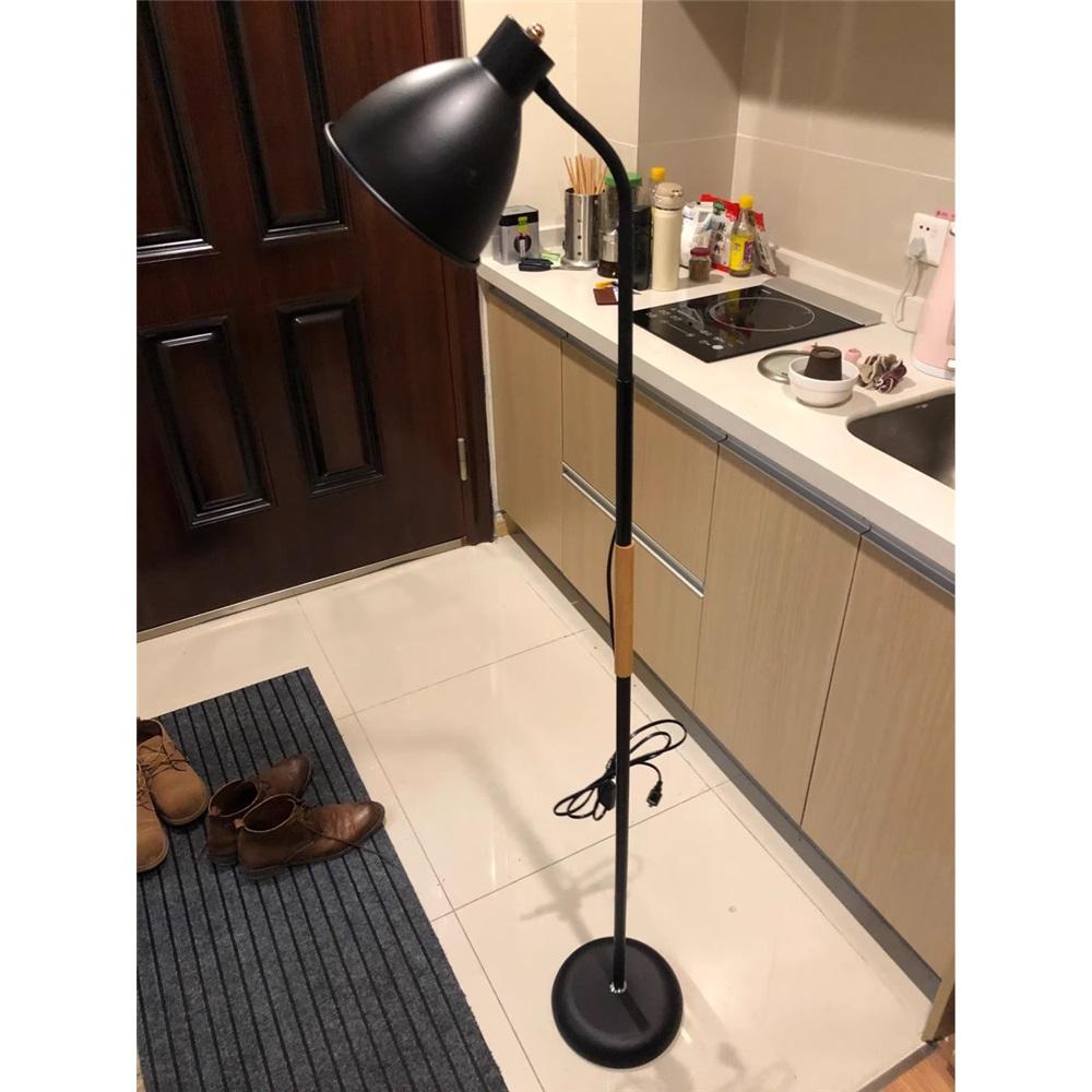 Modern Black LED Floor Lamps Creative Bedroom Reading Deco Dining Room Light Indoor Bulb Dimming White Adjustable