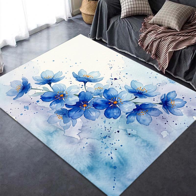 2025 New Flower Carpet Rug for Living Room Bedroom Home Sofa Decoration,Kids play Non-slip Floor Mat