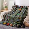 Runescape Max Skill Flanelldecke Einseitiger Druck Weiche Flanelldecke Schlafzimmer Wohnzimmer Sofadekoration Nostalgisches Gamer-Geschenk