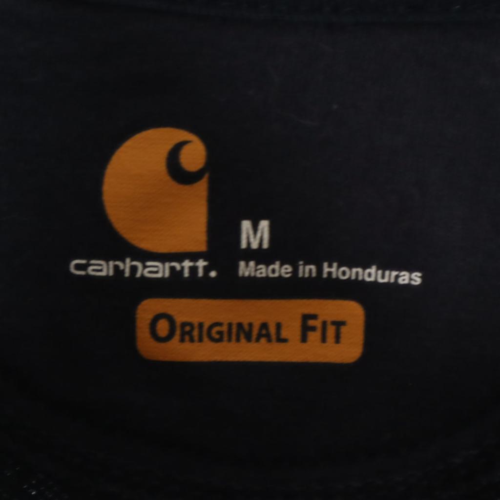 carhartt Long Sleeve Sweatshirts M Navy Brushed Back of Pullover Men's Used