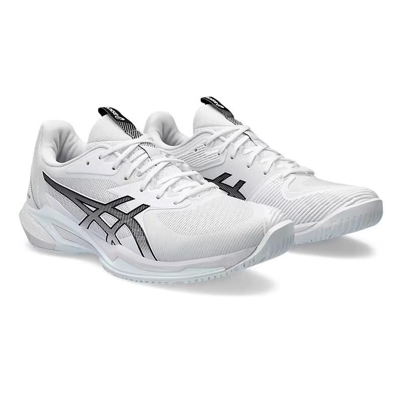 Asics Solution Speed FF 3 Low Top Tennis Shoes Men White Black - 1041A438-101