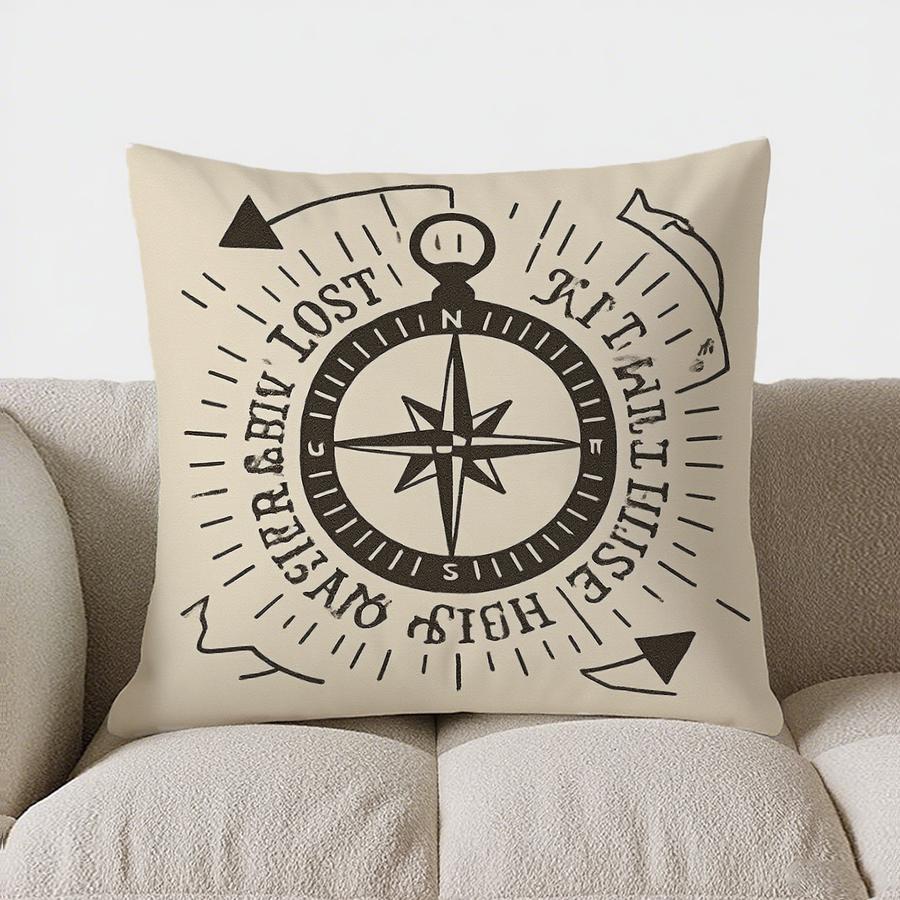 Home Decor Camping Rules: Nap, Smile, Eat S'Mores & Relax Pattern Cushion Cover Suitable For Sofa Bedroom Car Pillow Cover