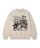 WILDROCK Rock 'N' Roll Kitty Oversized Sweatshirt_9 Col (A Type)