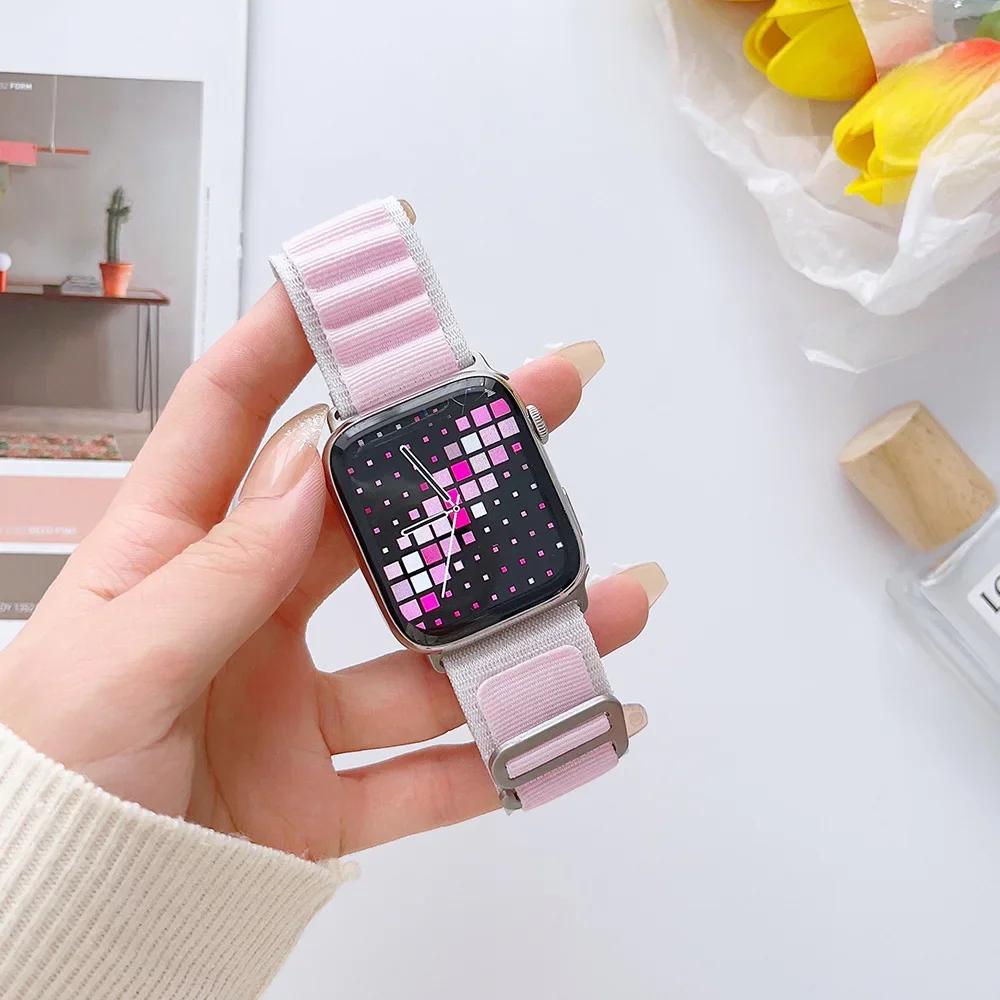 Alpine Loop Band for Apple Watch Strap 49mm 44mm 40mm 45mm 41mm 42mm 38mm Bracelet iWatch Ultra Series 7 6 5 3 Se 8 9 CorreaBelt