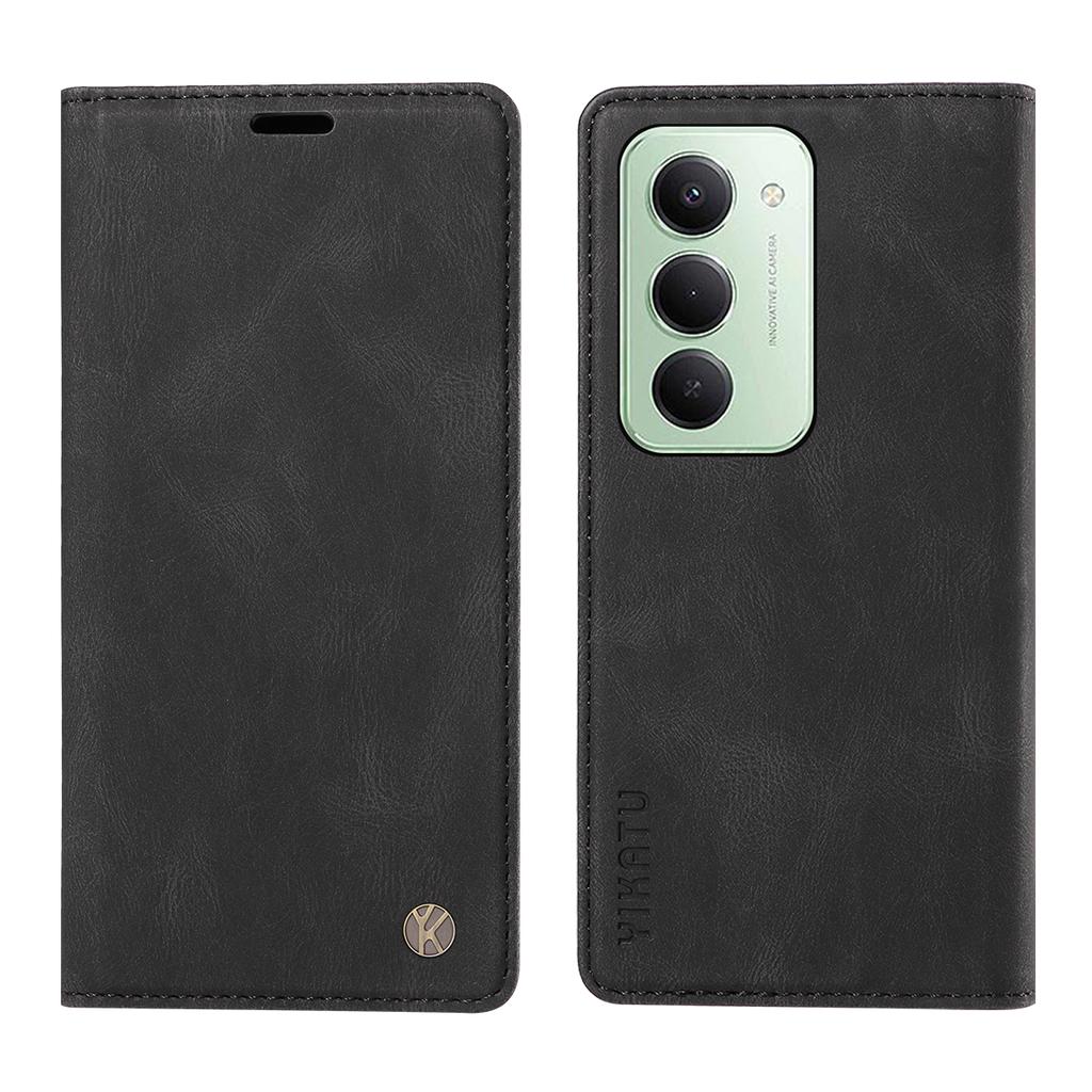 For Xiaomi Redmi 15 5G (Global) (169mm) Leather Cover YIKATU YK-004 Skin-Touch Wallet Phone Cases
