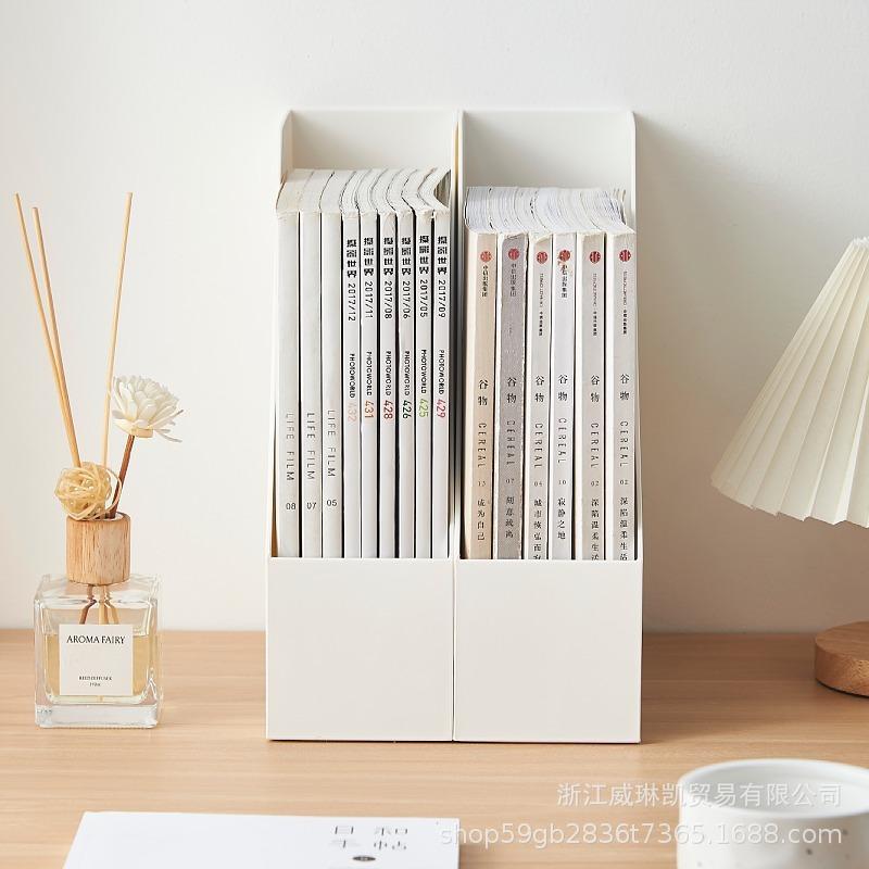 Japanese Style Desktop File and Book Storage Organizer