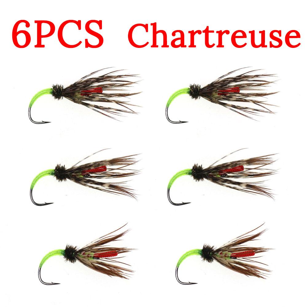 #12 Tenkara Fliegen Kebari Nassfliegen Sortiment Forellen Barsch Sonnenbarsch Köder für Gebirgsbäche Flüsse Seen Fliegenfischen