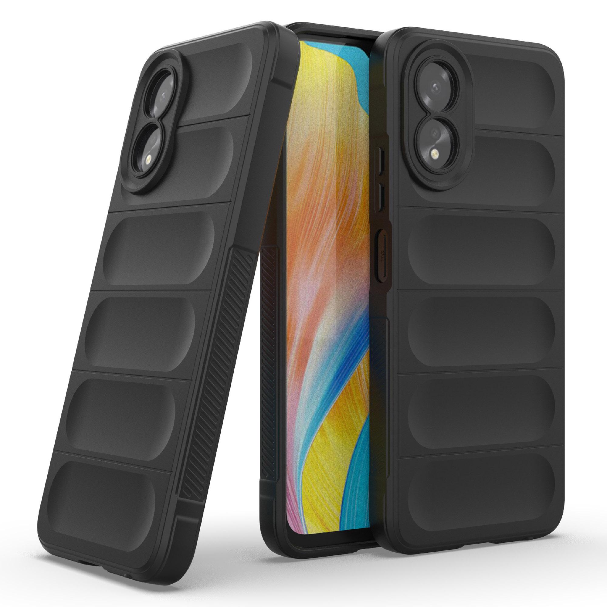 

For Oppo A38 4G Case Drop-proof Rugged Phone TPU Cover Black