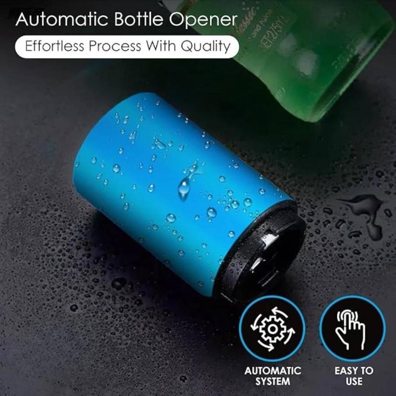 Stainless Steel Beer Bottle Opener Automatic Press Down Quick Cap Remover for Home Kitchen Bar Outdoor Use