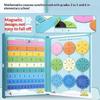 Magnetic Fraction Demonstrator Colorful Fraction Tiles Math Learning Educational Toy for Kindergarten Teachers Teaching Supplies