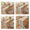 Boho Table Runner Color Block Table Runner with Tassels Farmhouse Table Runner for Kitchen Dining Table Dresser Home Decor