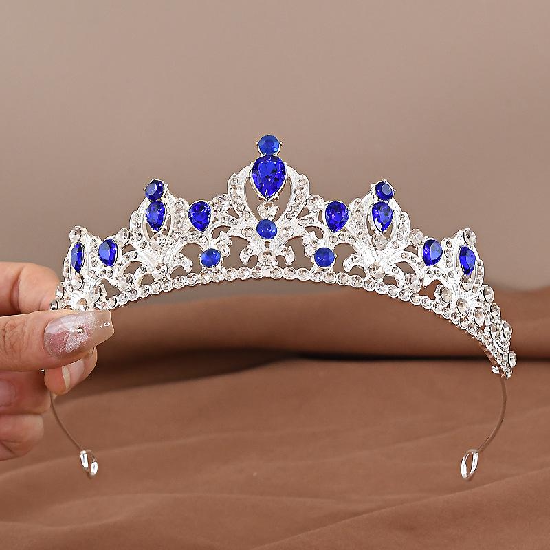 Baroque Rhinestone Bridal Crown - European Style Wedding Headdress for Women