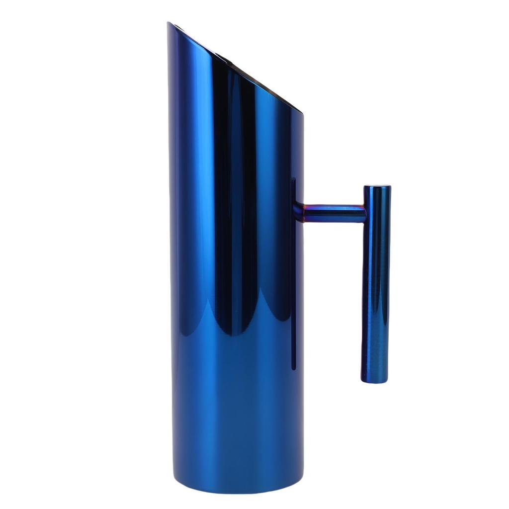 304 Stainless Steel Water Pitcher Jug 1.5L Modern Pitcher with Handle Beverage Container for Iced Hot Tea Juice Coffee