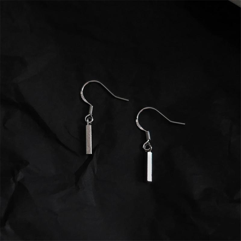 Punk Rock Men Bar Earring Alloy Stick Dangle Earrings Gift For Friends Women Ear Jewelry Party Ornaments