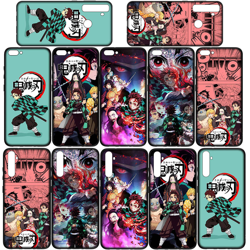 Phone Case for iPhone 17 16 15 Plus Huawei P30 P20 Lite Redmi Note 14 12 11 13 Pro Max OPPO A60 A80 A40 A18 Kamado Nezuko Demon Slayer Tanjirou Cover