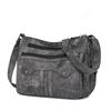 Women's bag new casual large-capacity shoulder bag washed leather messenger bag fashionable mother bag