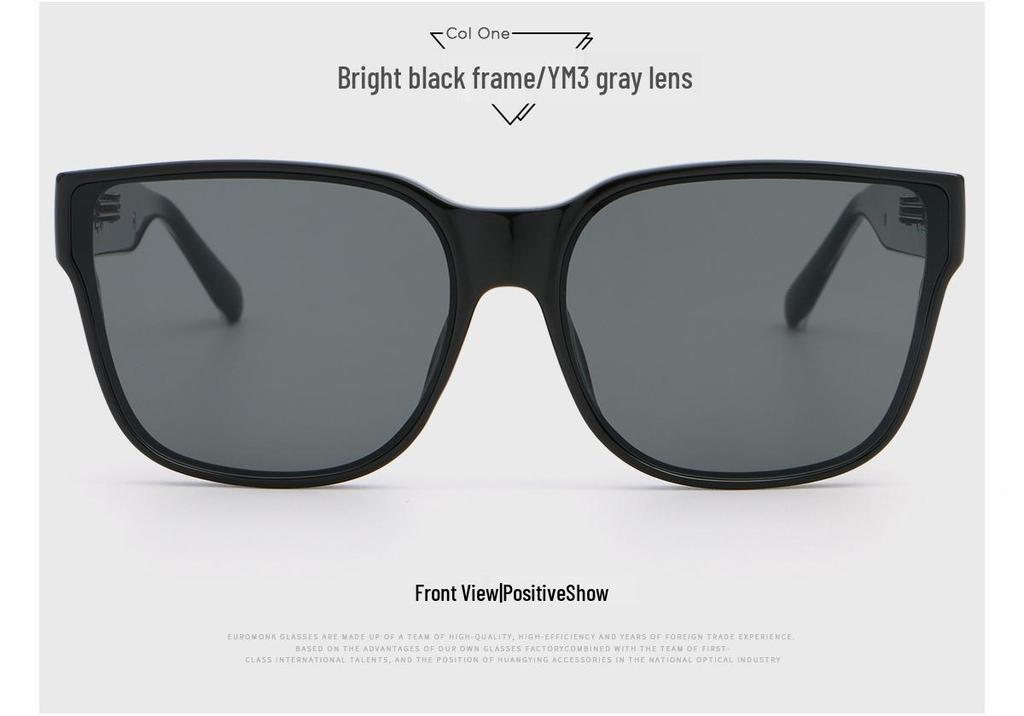 Korean Style Square Frame Sunglasses: Wood Grain Design, UV Protection for Women, Model 8892
