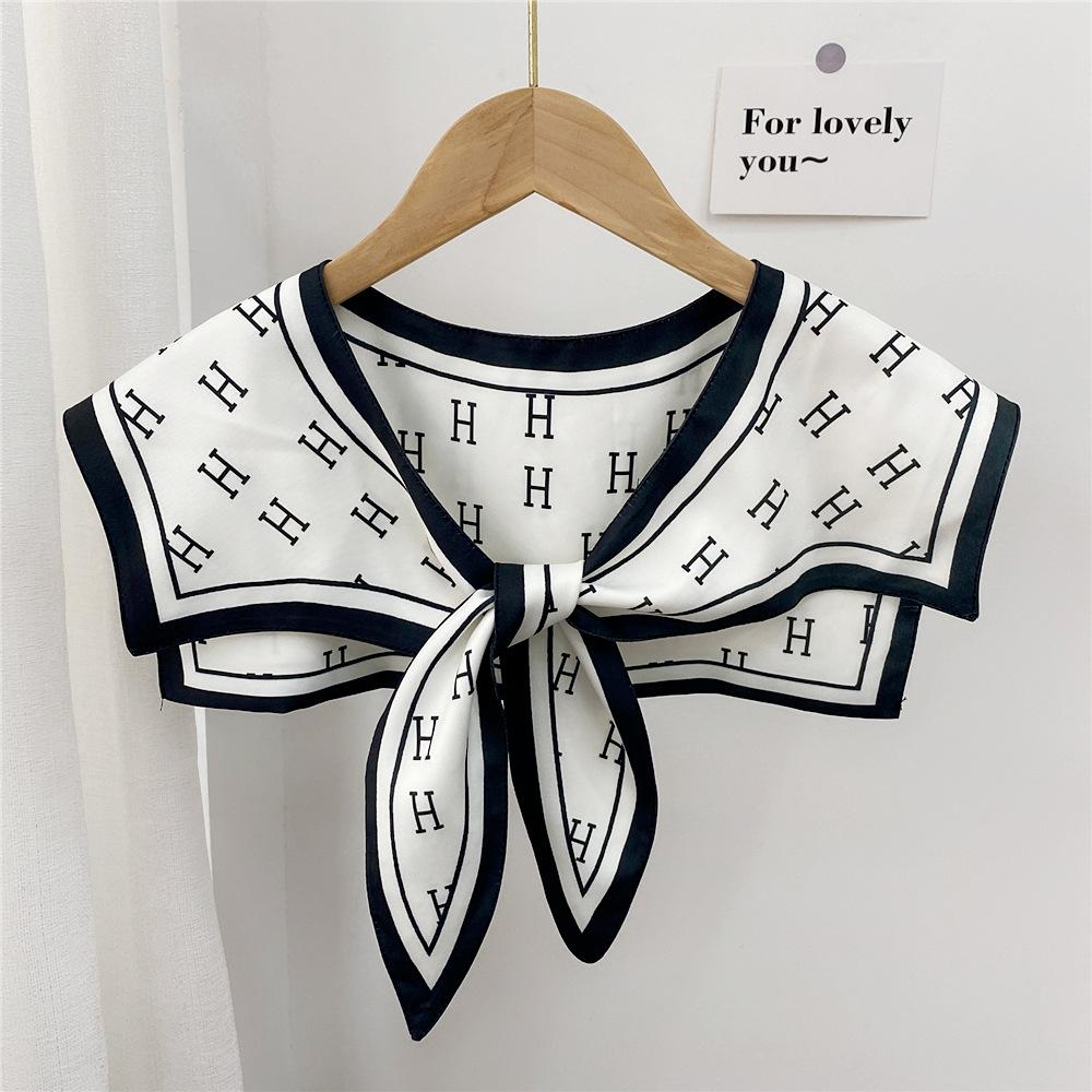 Neuer Schulterschal, Schal, Damen, falscher Kragen, Schulterschutz, Schal, klimatisiertes Zimmer, Leibchendekoration gepaart mit Nackenschutzknoten