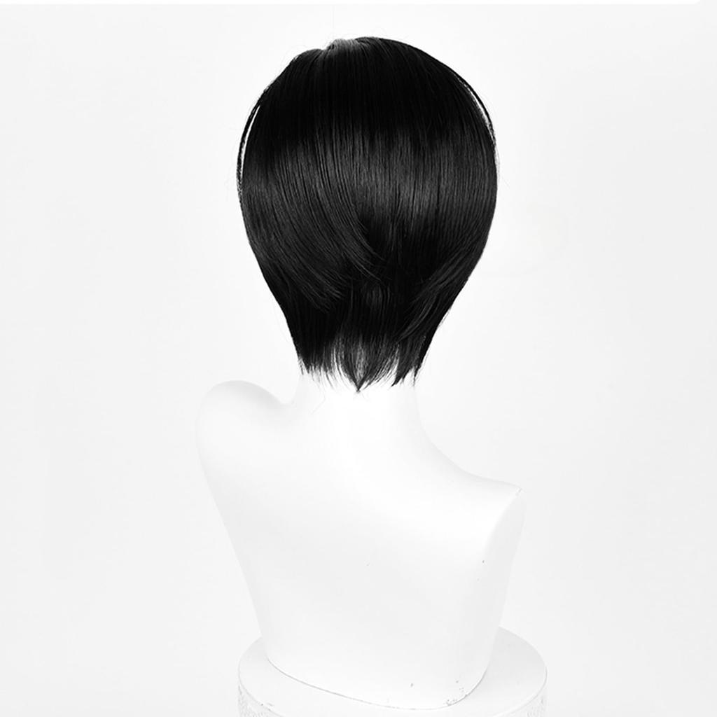 LAOBAO Ivan IVAN Cosplay Black Short Costume Halloween Cosplay Wig Wig, Hair, Heat-Resistant, Accessory, Costume, (Ivan IVAN)