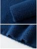 Men's Winter Knitwear: Mink Velvet, Half-High Collar Pullover Sweater