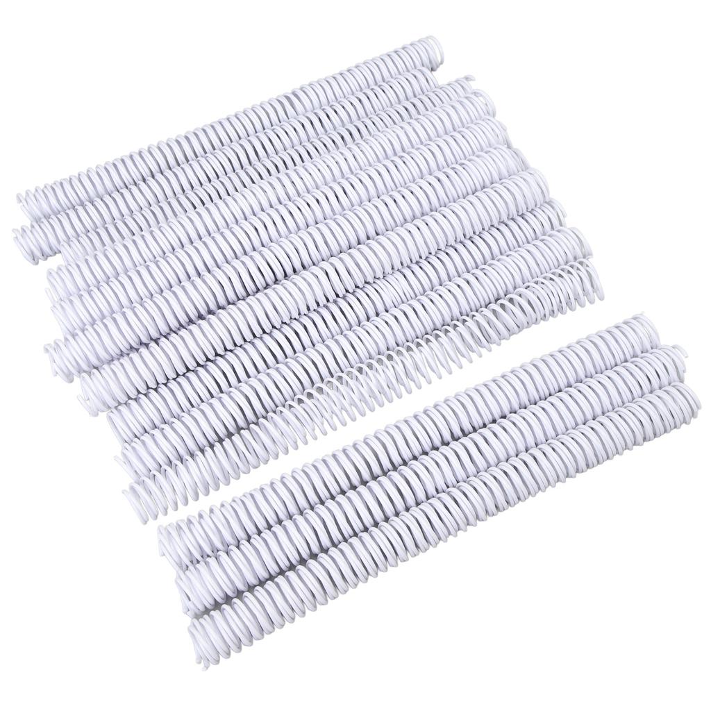 50 Pcs Spiral Binding Coil 19mm Diameter 48   4:1 Pitch 170 Sheet Capacity   Binding Spine