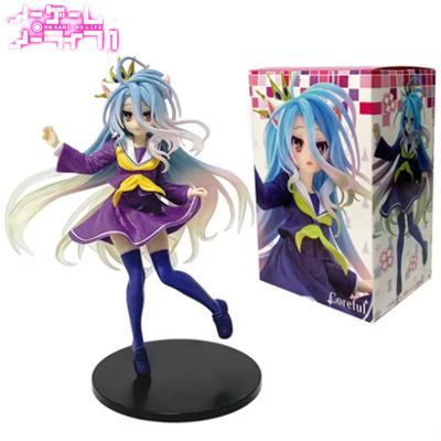 Anime NGNL No Game No Life White 18.5CM Shiro PVC Model Action Figures Model Collection Ornament Toy Holiday Gift In Stock