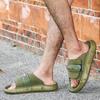 Fashion Fashion Men Slippers PVC Soft Sole Non-slip Slides Casual Outdoor Beach Flip Flops Home Bathroom Couples Slippers New Sandal