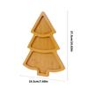 Set of 2 Wooden Christmas Tree Serving Trays Sophisticated Wooden Christmas Tree Platters for Seasonal Appetizers