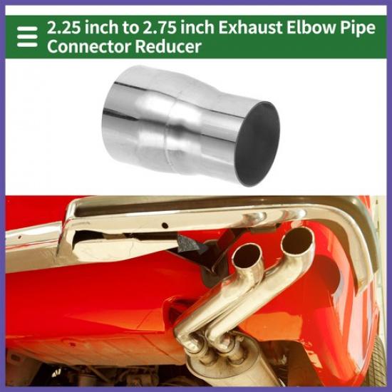 Mandrel Exhaust Pipe Adapter Concentric Reducer 2.25" OD to 2.75" OD 4" L