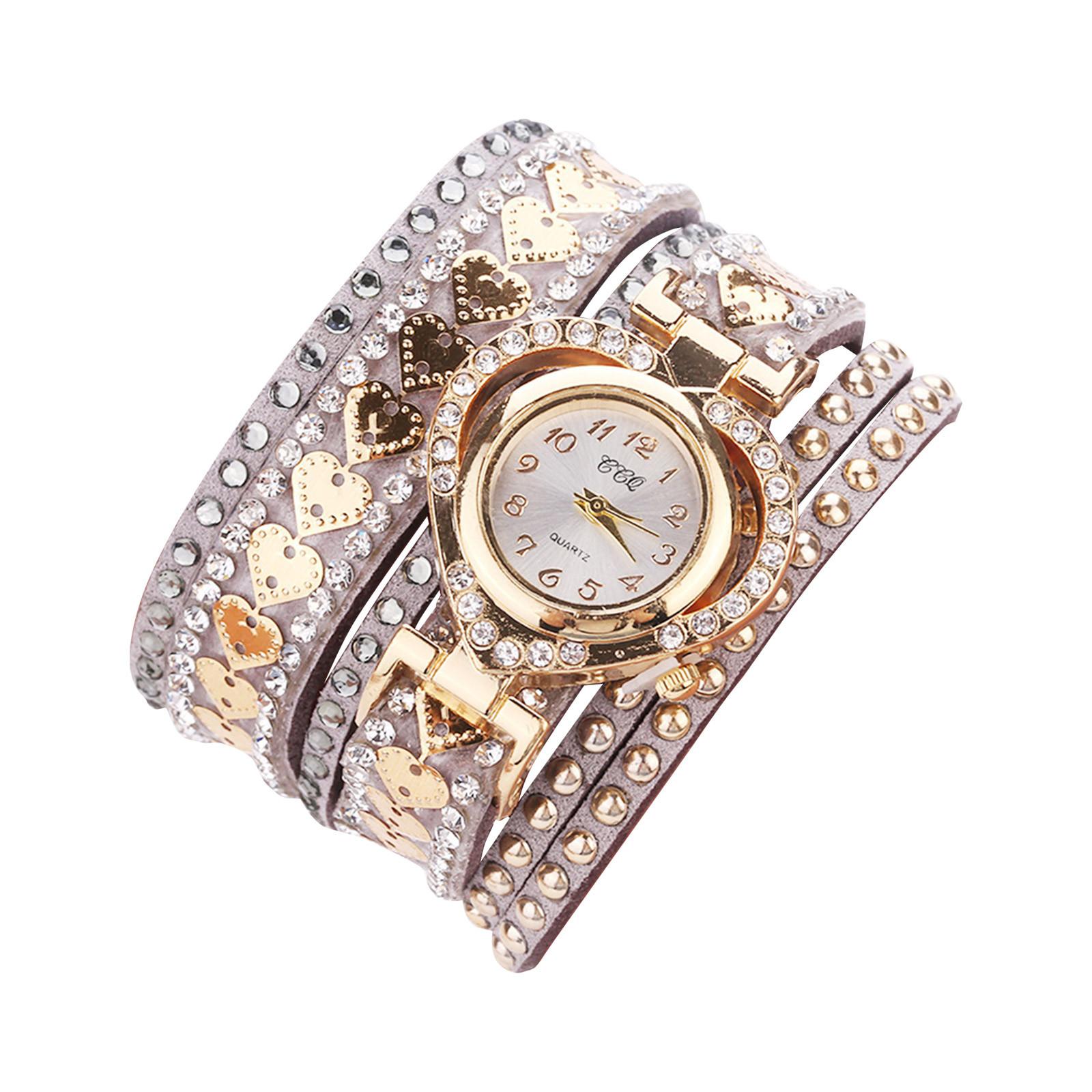 

Часы с бриллиантовым браслетом, круглые женские часы с браслетом для студентов и подруги, женские часы One Size