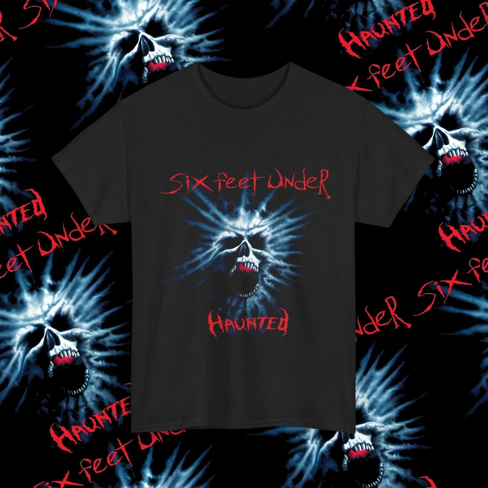 Six Feet Under “Haunted” Death Metal T-Shirt, Old School Death Metal Band Shirt 2XL
