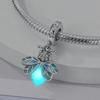 925 Silver Butterfly Firefly Pendants Charms Beads For Women Fine Jewelry Making Necklace Bracelet