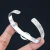 Gift For Her 925 Sterling Silver Natural Malachite Gemstone Bangle Adjustable