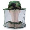 Camouflage Anti-mosquito Hat With Head Net Mesh Bug Insect Fly Face Mask Outdoor Fishing Equipment