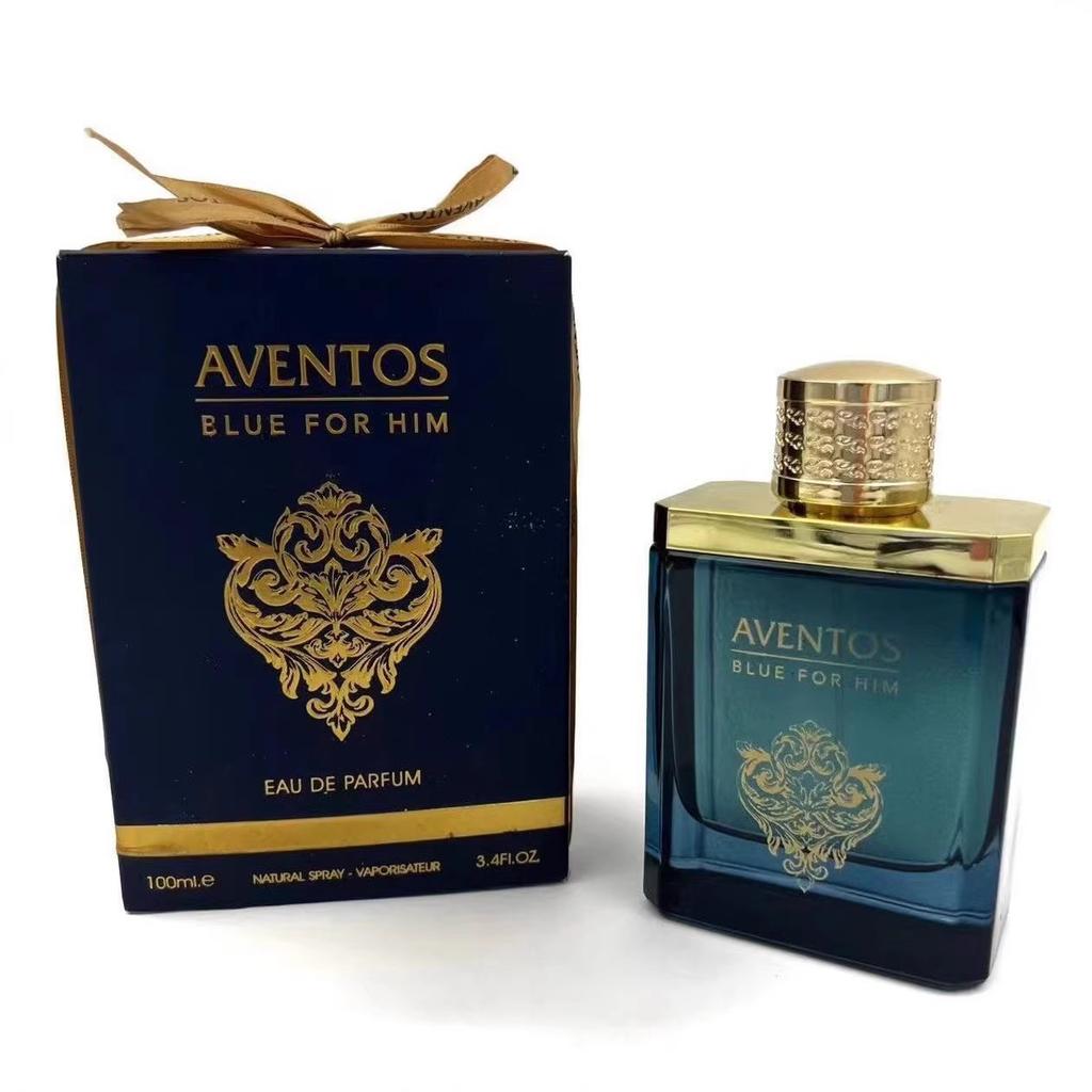 AVENTOS BLUE FOR HIM Pánský parfém, Populární dřevitá vůně z Dubaje, Dlouhotrvající vůně, Arabský dovoz, 100 ml méně