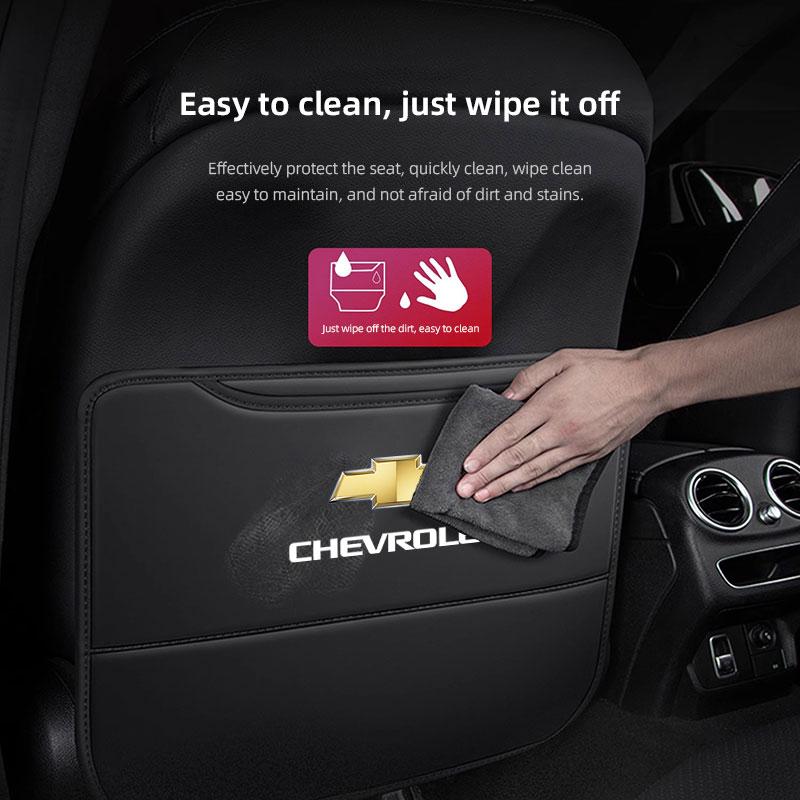 Auto Innenraum Für Chevrolet CRUZE Spark Captiva Tracker Epica Autositzlehne Anti-Tritt-Schutz Abdeckung Matte Leder-Sitzlehnenpolster