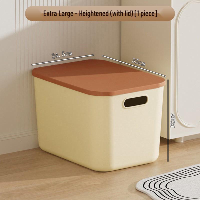 

Большой бытовой ящик для хранения игрушек и одежды с крышкой