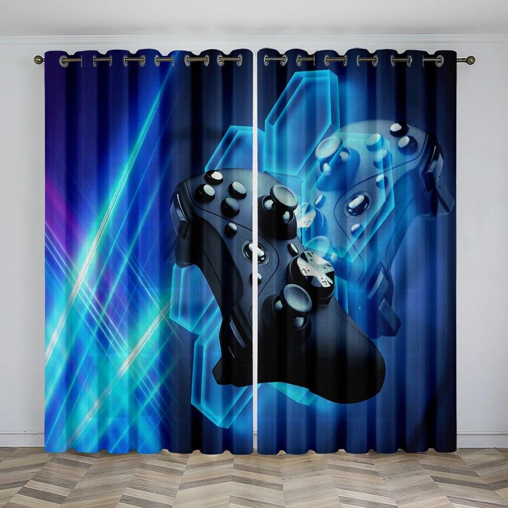 Game Handle Gamepad Video Gamer Switch Window Curtain Blinds For Living Room Kids Bedroom Bathroom Kicthen Door Home Decor