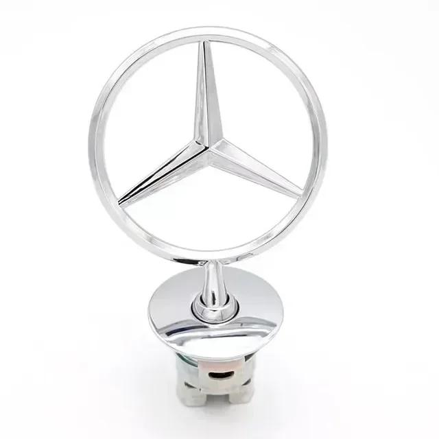 

C200 E200 Новый 2025 Для Mercedes Benz Сплав Цинка Автомобильный Передний Значок На Капот Наклейка На Капот Значок Наклейка Для Mercedes Benz W204 W2