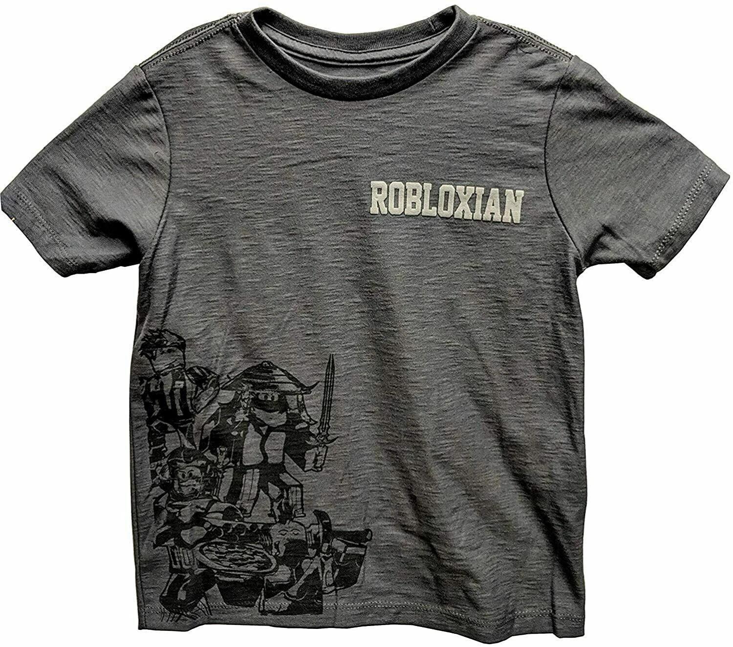 

Roblox Youth Boys Robloxian Charcoal Shirt New XS (4-5) L