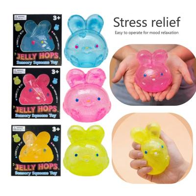 Popular And Cute Lifelike Rabbit Squeeze  Toy, Made Of Tpr Material And Jelly-Like Softness, Perfect For Office Workers