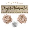 Wooden Holiday & Birthday Calendar Hanging Tags