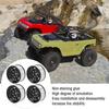 4pcs 1.55" RC Wheel Rim Hubs Axial AX90069 for Crawlers, Universal RC Wheel Hubs, Black