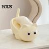Non-slip Soap Stand Cat Box, with Self-Draining Design, Durable Plastic Punch-free Rack Holder, Nail-free Storage for Bathroom Countertop Shaped Tray